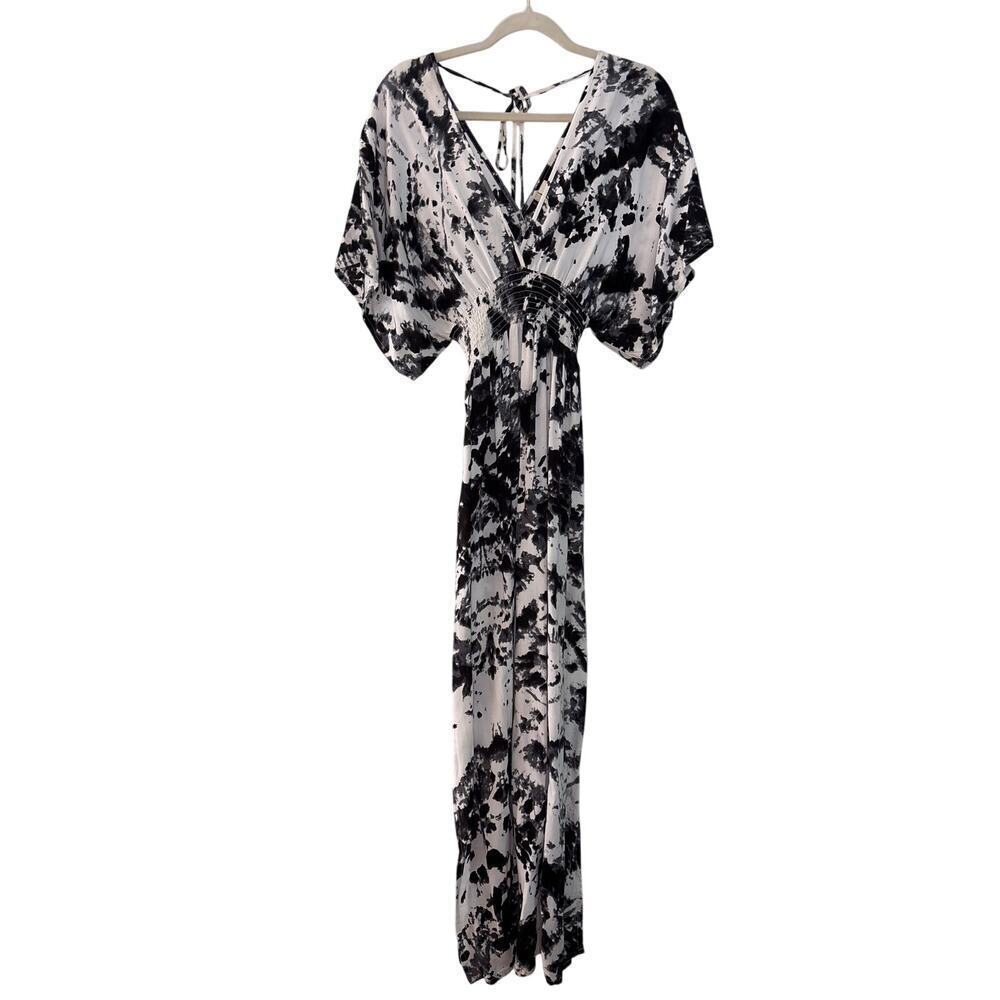 Japna Empire Waist Maxi Dress Women’s Sz Small Tie Dye Dolman Sleeve